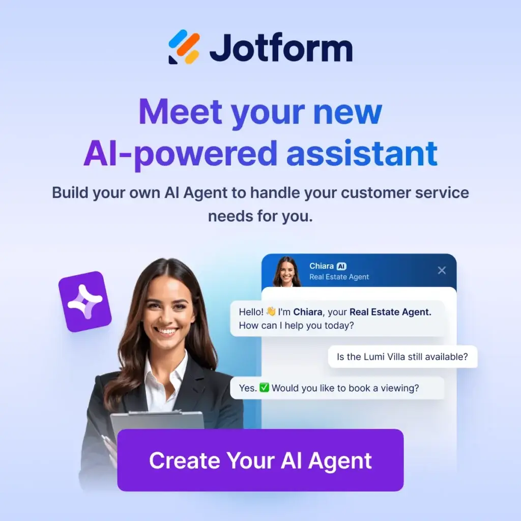 Jotform - meet your new AI-powered assistant