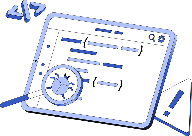 finding-bugs-in-the-code-on-tablet-as-QA-testing