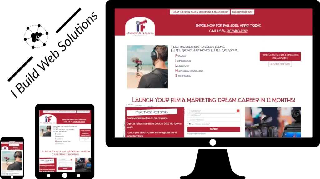 T.I.O.F. landing pages